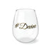 Stemless Wine Glass, 11.75oz #Devine