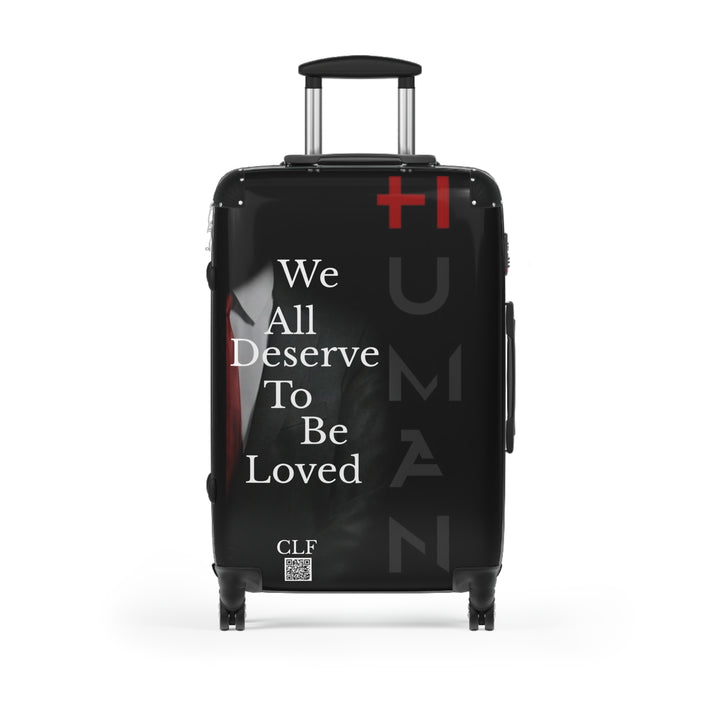 Suitcase Black Human WE All Deserve to Be Loved