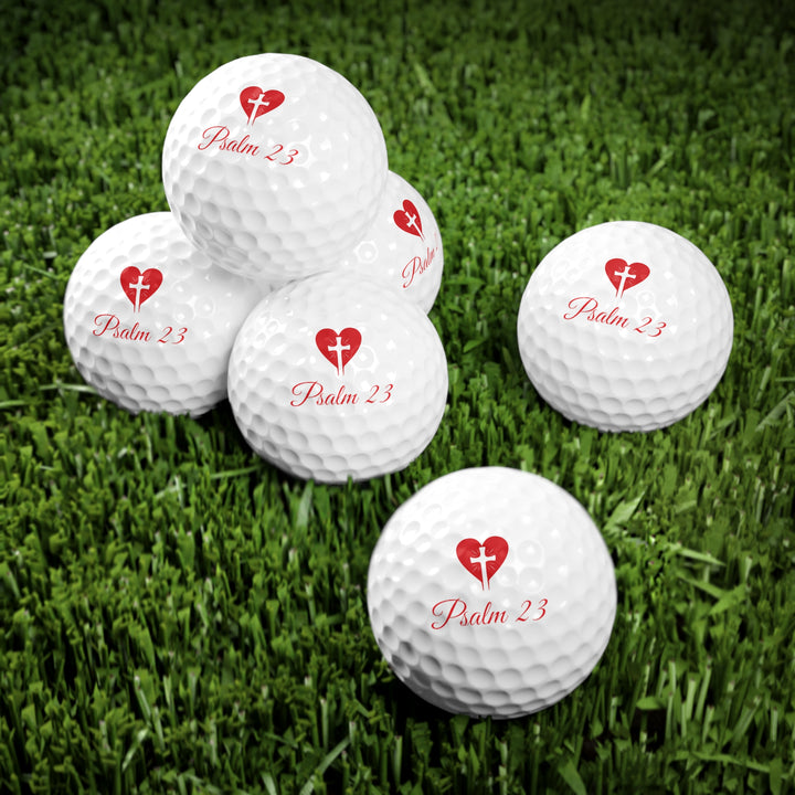 Golf Balls, 6pcs Psalm 23