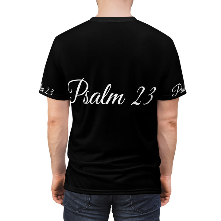 Unisex Cut & Sew Tee (AOP)  Psalm 23