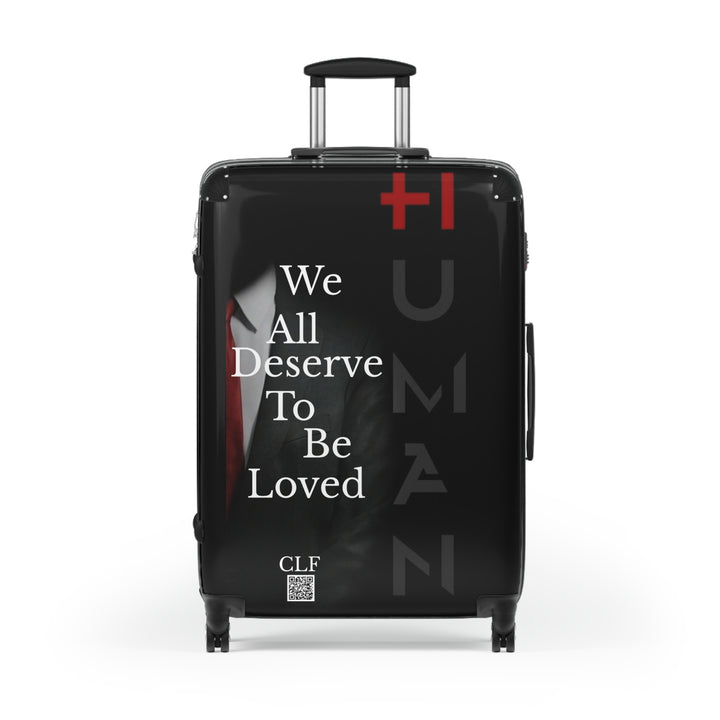 Suitcase Black Human WE All Deserve to Be Loved