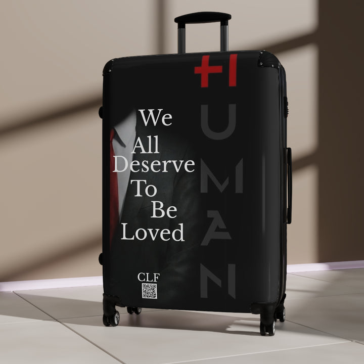 Suitcase Black Human WE All Deserve to Be Loved