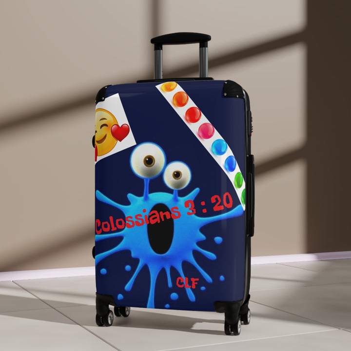 Suitcase Childrens Luggage Colossians 3:20