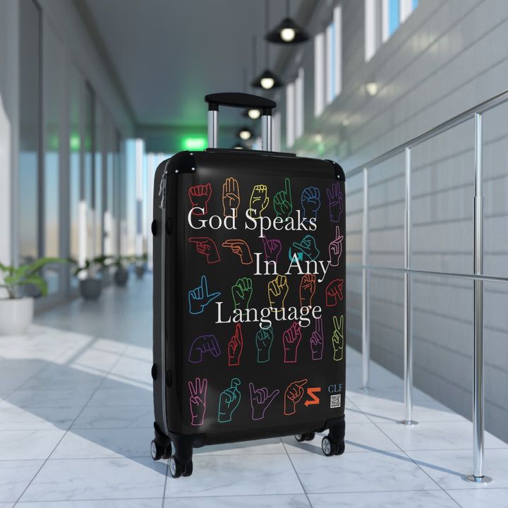 Suitcase God Speaks In Any Language