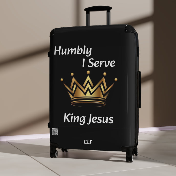 Suitcase Humbly I Serve King Jesus