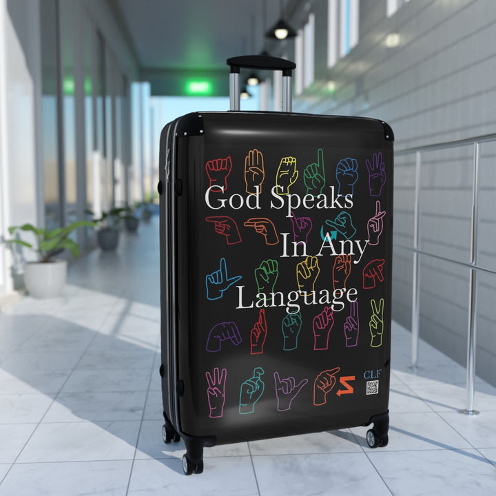 Suitcase God Speaks In Any Language