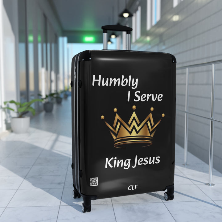 Suitcase Humbly I Serve King Jesus