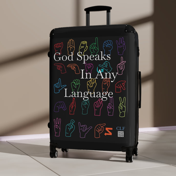 Suitcase God Speaks In Any Language