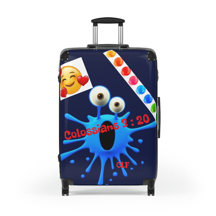 Suitcase Childrens Luggage Colossians 3:20