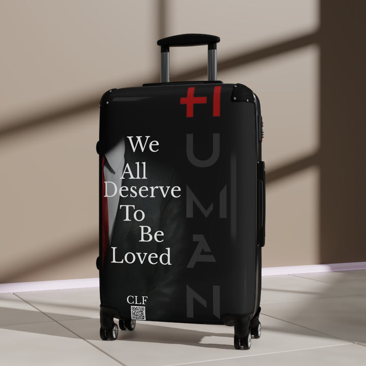 Suitcase Black Human WE All Deserve to Be Loved