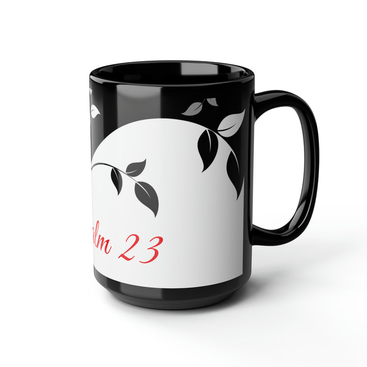 Black Mug, 15oz  Psalm 23