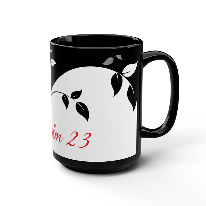 Black Mug, 15oz  Psalm 23