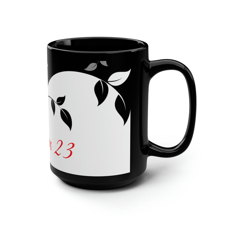 Black Mug, 15oz  Psalm 23