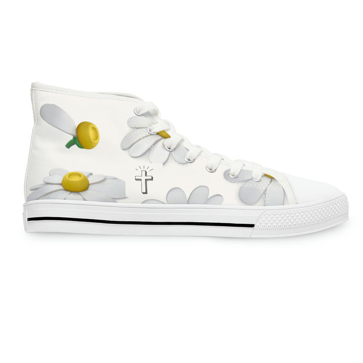 Women's High Top Sneakers Deuteronomy 11:24