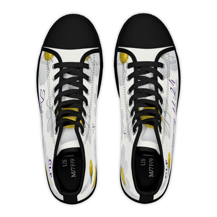 Women's High Top Sneakers Deuteronomy 11:24